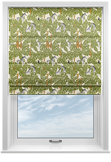 Wild Thing, Leaf - Twist&Fit Roman Blind